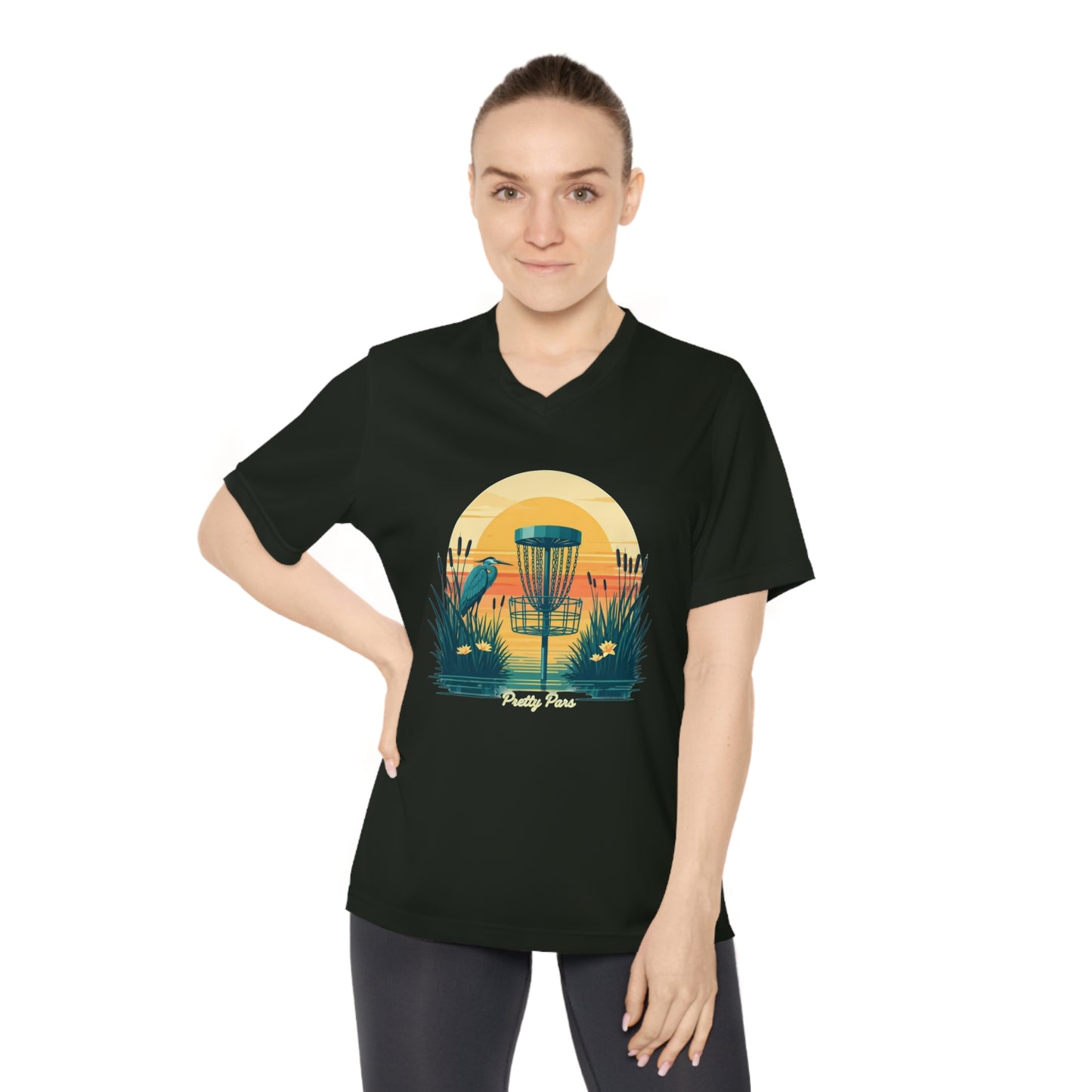 Women’s V-Neck Moisture Wick Pretty Pars