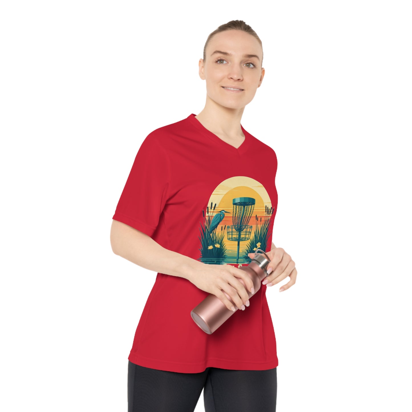 Women’s V-Neck Moisture Wick Pretty Pars