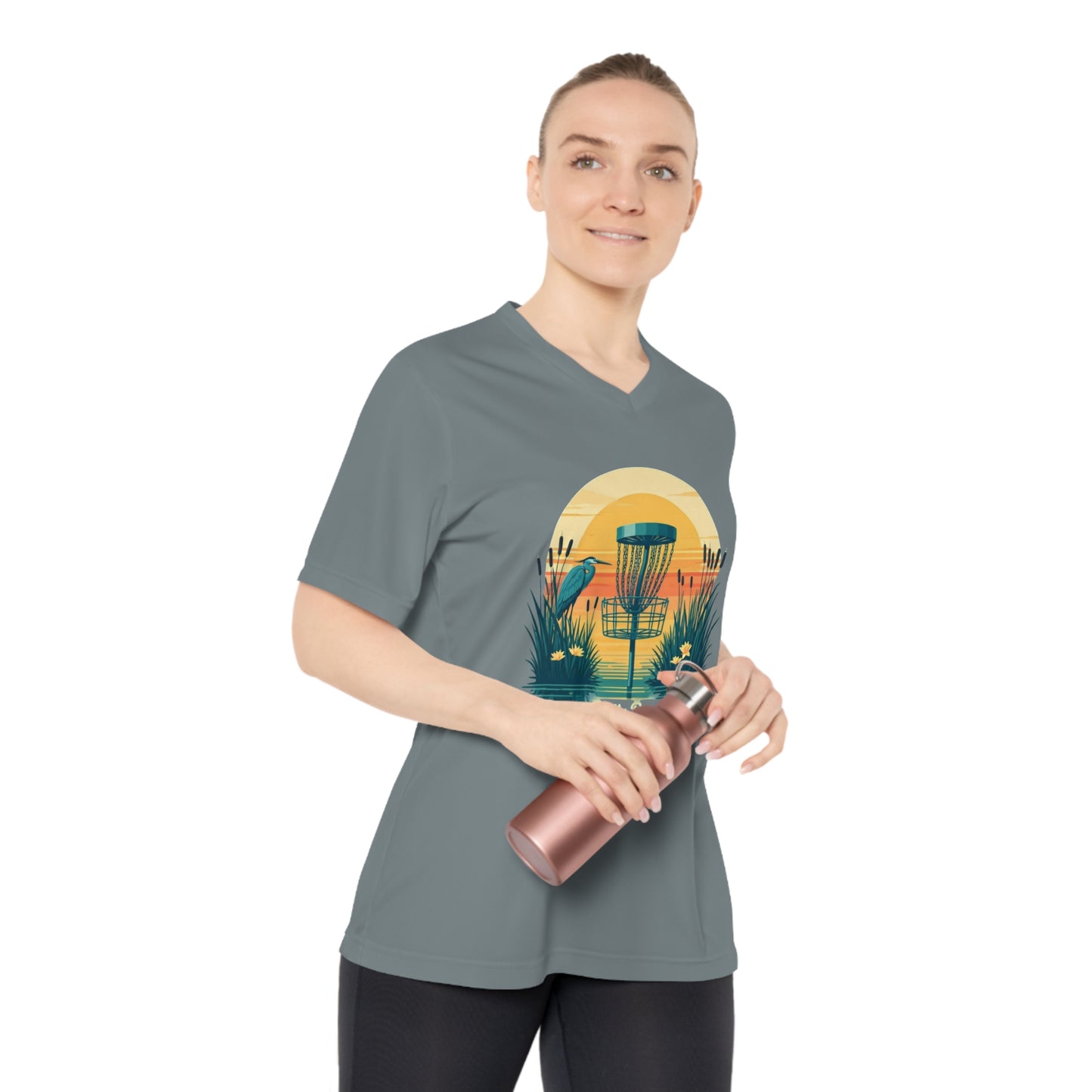 Women’s V-Neck Moisture Wick Pretty Pars