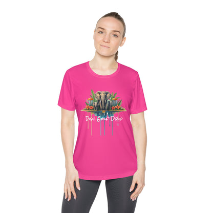 Ladies Disc Golf Competitor Tee - Ellie Drip