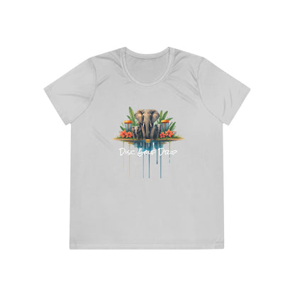 Ladies Disc Golf Competitor Tee - Ellie Drip