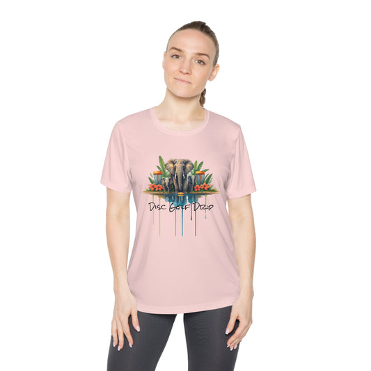 Ladies Disc Golf Competitor Tee - Ellie Drip