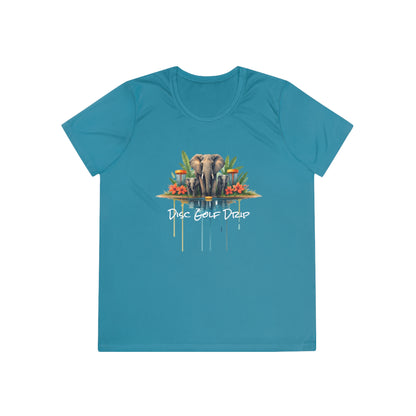 Ladies Disc Golf Competitor Tee - Ellie Drip