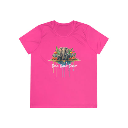 Ladies Disc Golf Competitor Tee - Ellie Drip